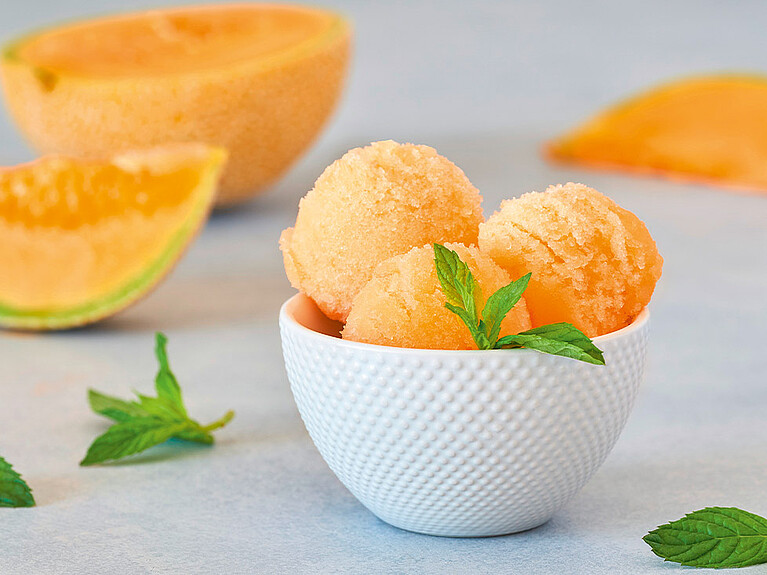 Rezept - Mango-Melonen-Eis