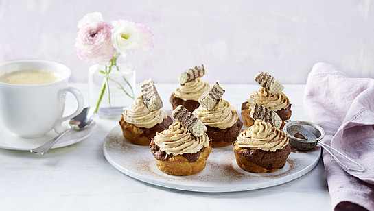 Rezept - Marmor-Muffins mit Cappuccino-Frosting